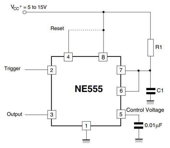NE555N Timer for Precision Timing, Frequency, and Pulse Width Control